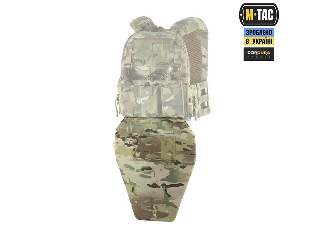 Фартух M-Tac протиуламковий с балістичним пакетом 1А Laser Cut XL Multicam Фото 2